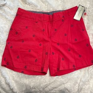 Red Khaki Shorts